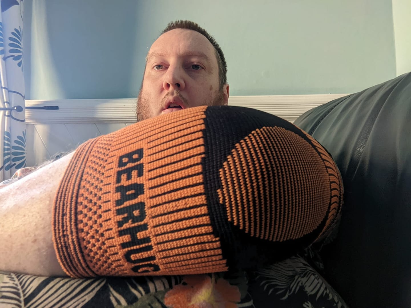 Customer photo review of Pair of Elbow Compression Support Sleeves For Tennis Elbow Recovery