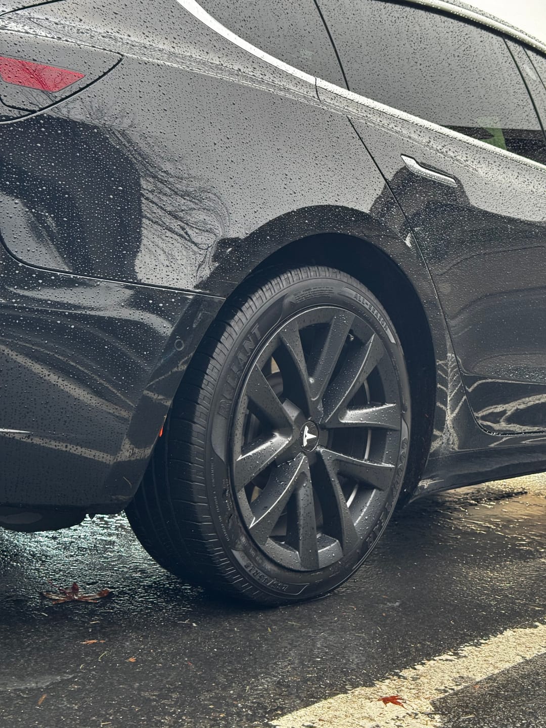 Customer photo review of TESPLUS 18'' Arachnid Style Wheel Cover for Model 3