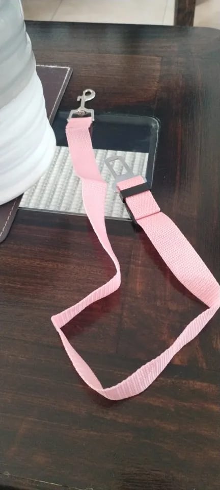 Customer photo review of Vehicle Safety Belt for Pets - Adjustable Harness with Lead Clip for Dogs and Cats