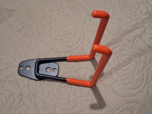 Customer photo review of Metal holder in black and orange