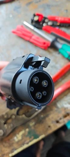 Customer photo review of Type 1 charging tip, adapter 32A