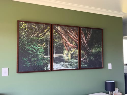 Customer photo review of Eli Creek - Three Piece Australian Landscape (Fraser Island Queensland) Print Set Triptych