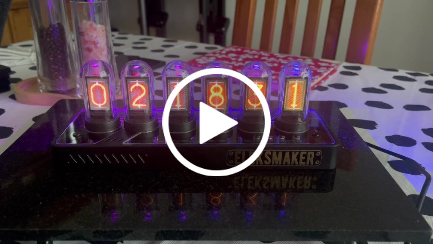 Customer video review of EleksTube IPS Pro Limited Edition 6-Bit Digital Clock