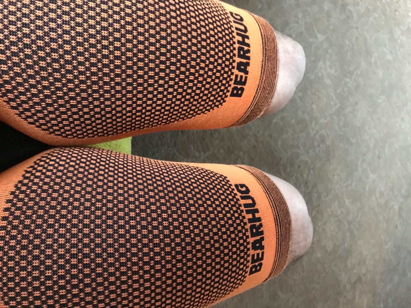 Customer photo review of Pair of Thigh Compression Support Sleeves For Hamstring & Leg Pain Recovery