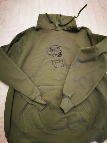 Customer photo review of Personalisierter & bestickter Hoodie