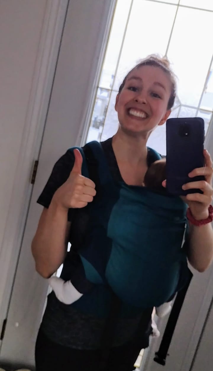 Customer photo review of Porte-bébé TREK 2.0 ActivMom | Boreal