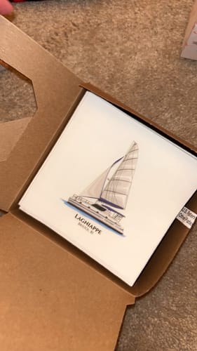 Customer photo review of Custom Digital Boat Artwork