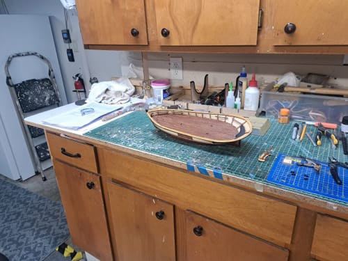 Reseña con foto de un cliente sobre Maqueta Barco Palamós