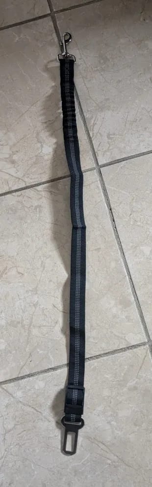Customer photo review of Vehicle Safety Belt for Pets - Adjustable Harness with Lead Clip for Dogs and Cats