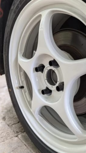 Customer photo review of Muteki SR48 Steel Extended Lug Nuts
