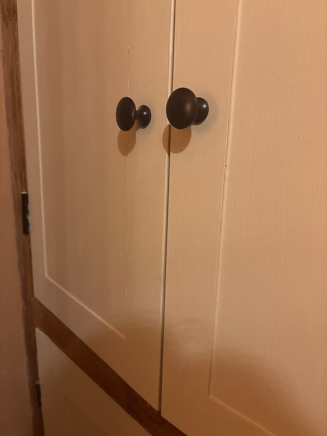Customer photo review of Classic Cast Iron Cupboard Handles | Black