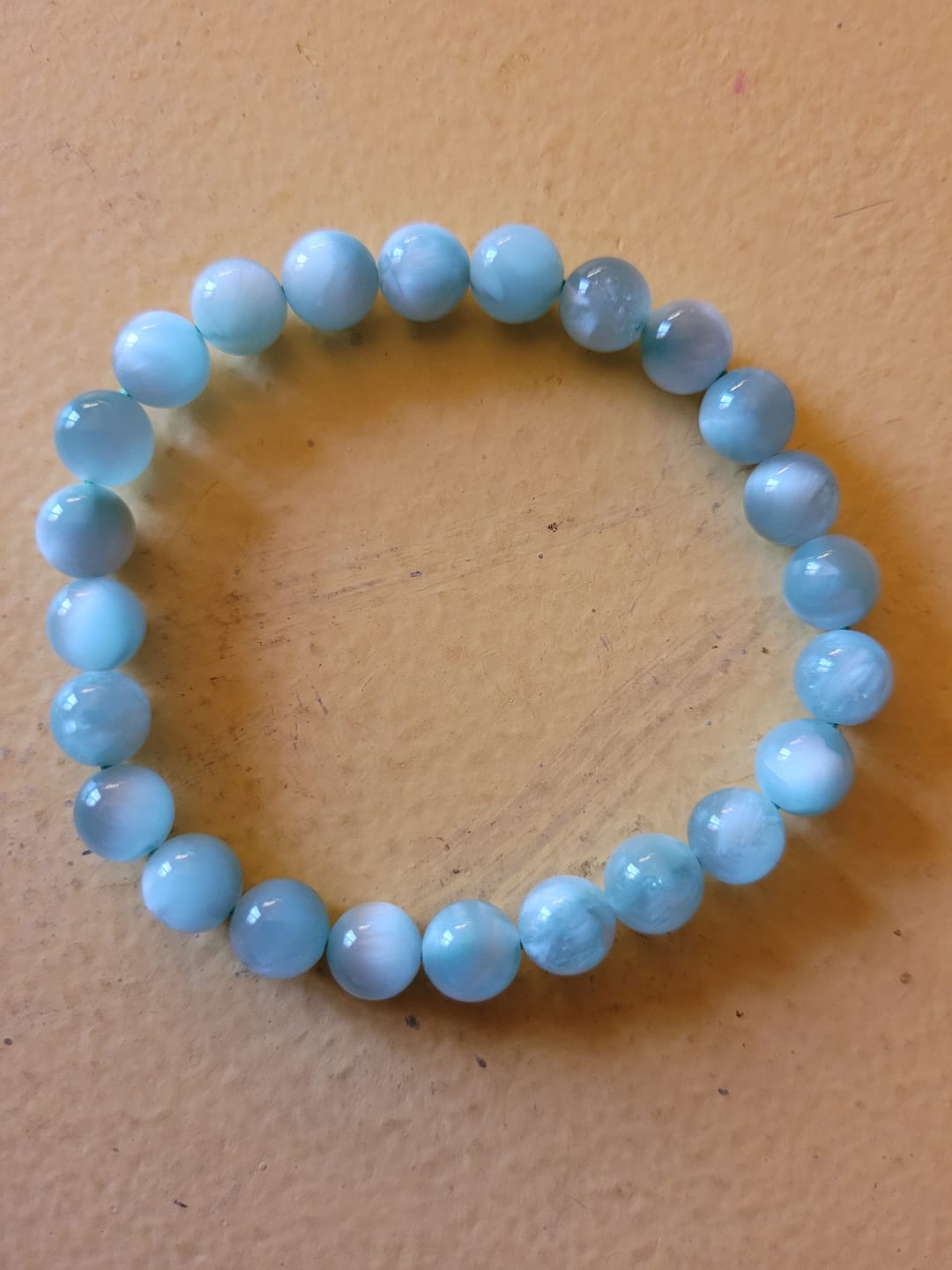 Customer photo review of Bracelet Pierre de Lune Verte
