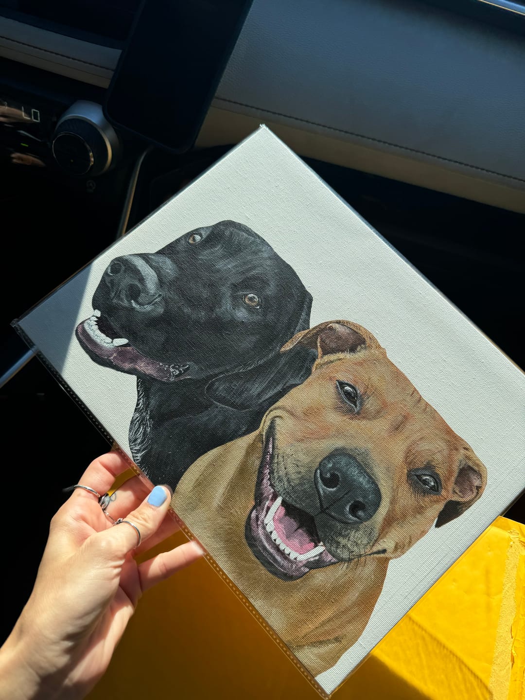 Customer photo review of Custom Pet Painting