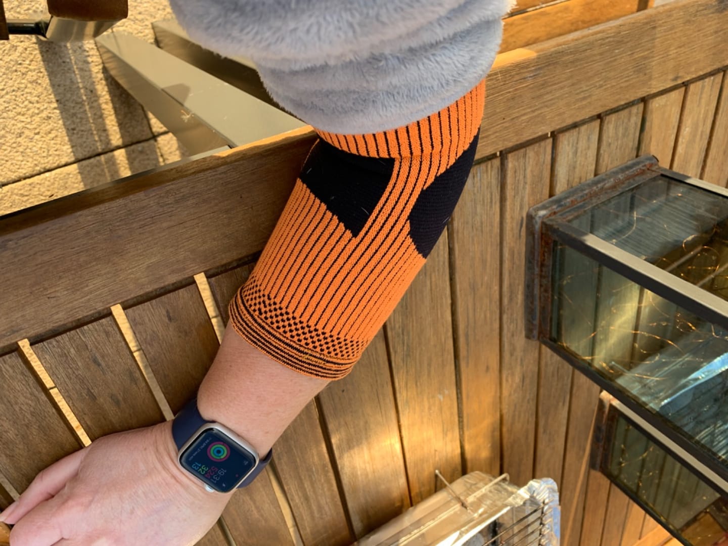 Customer photo review of Elbow Compression Support Sleeve For Tennis Elbow Recovery