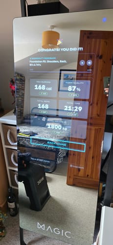 Customer photo review of MAGIC AI: Fitness Smart Mirror
