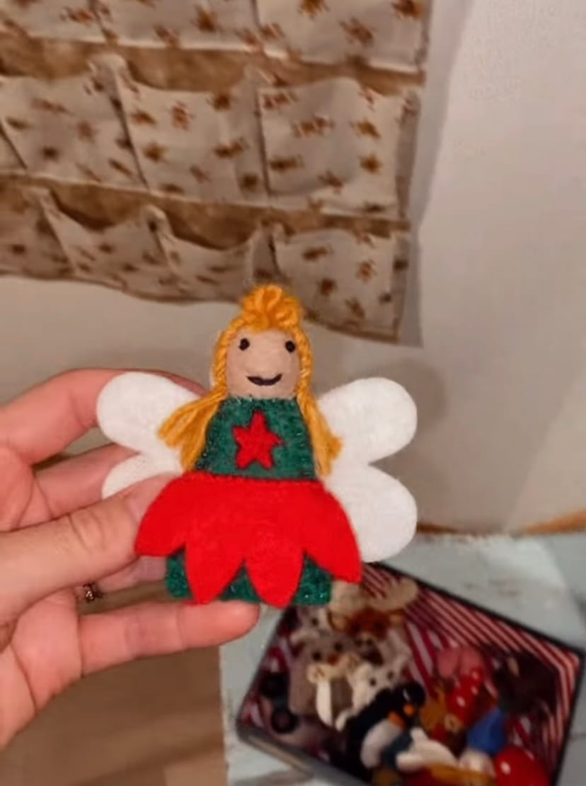 Customer photo review of Fairies & Gnomes Finger Puppet Set