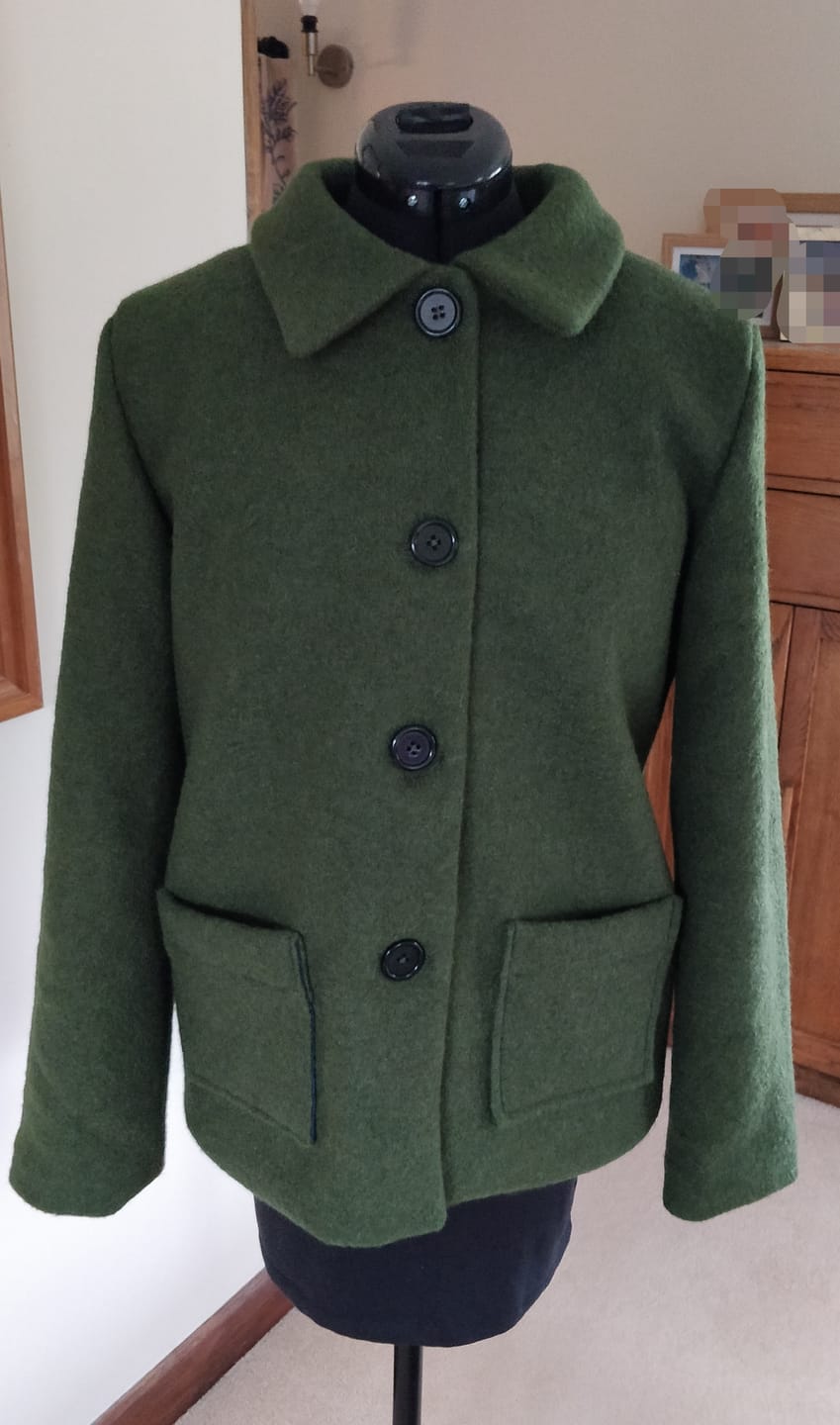 Customer photo review of Plain 100% Boiled Wool Fabric