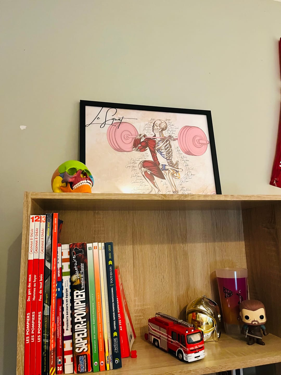 Customer photo review of Poster anatomique de l'haltérophilie - Le squat