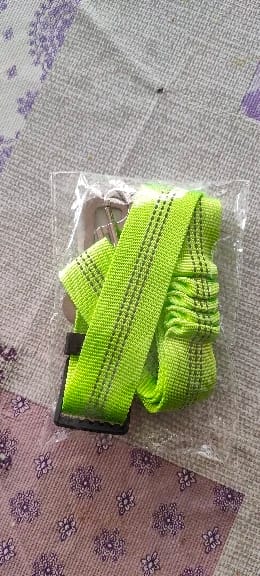 Customer photo review of Vehicle Safety Belt for Pets - Adjustable Harness with Lead Clip for Dogs and Cats