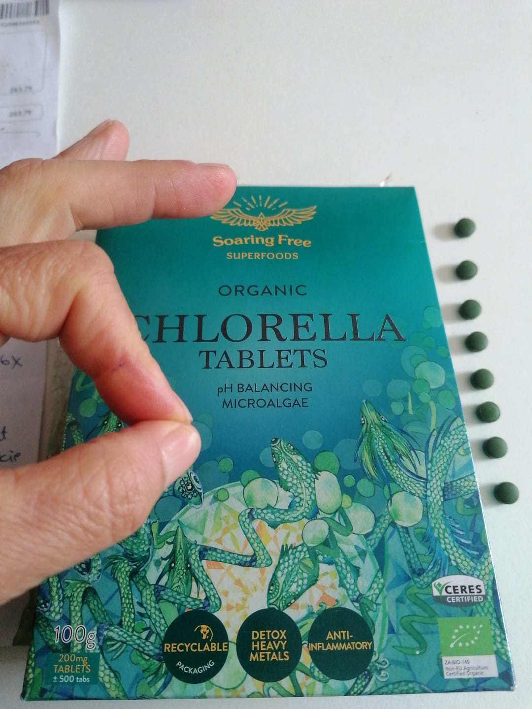 Customer photo review of Organic Chlorella Tablets