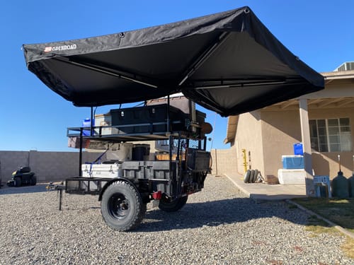 Customer photo review of OPENROAD  270 Free Standing Awning for Camping