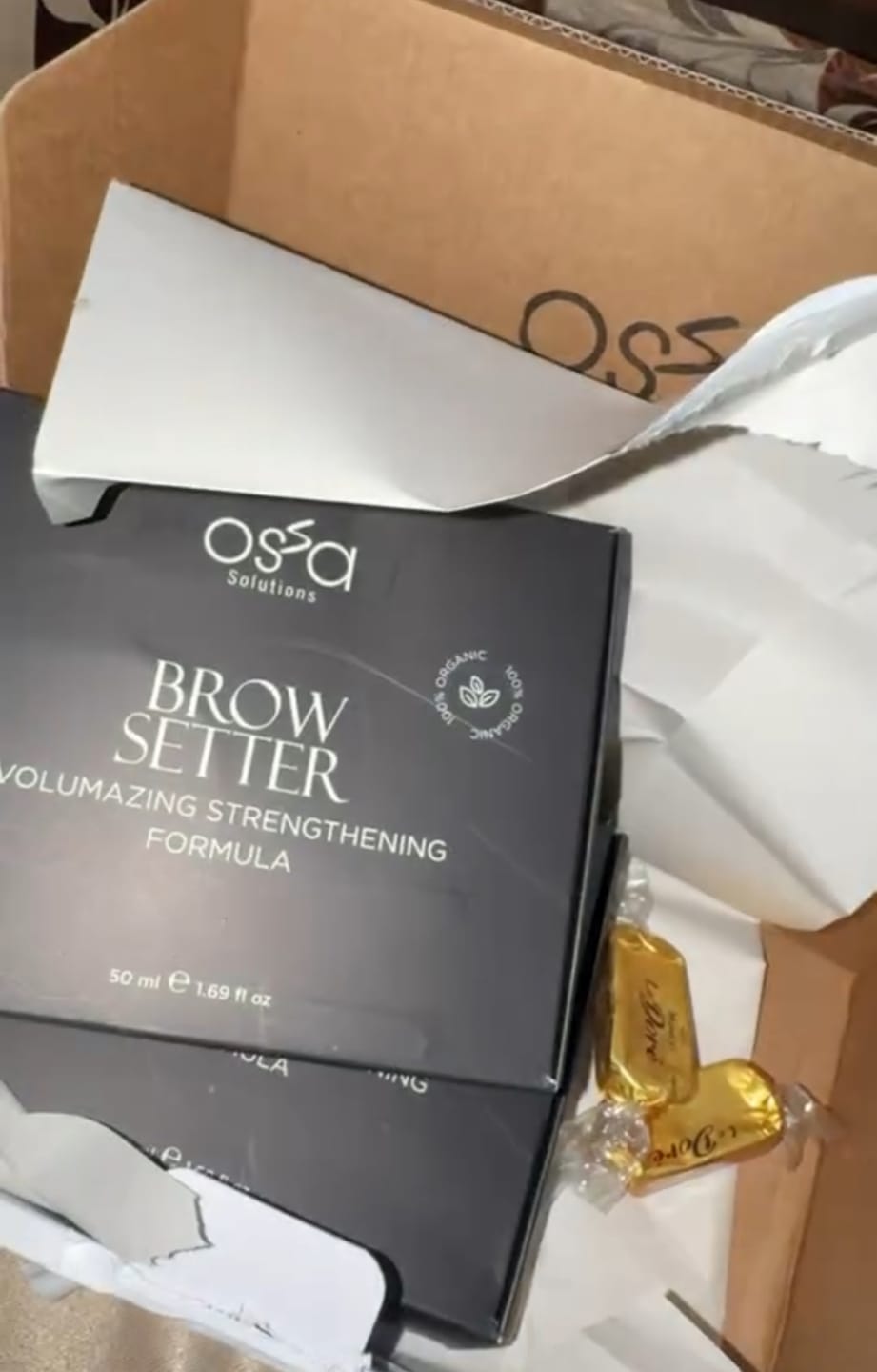 Customer photo review of BROW SETTER - 50 ML