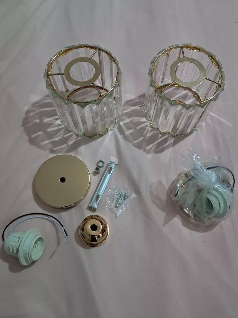 Customer photo review of Luminária de Teto Sofisticada Cúpula de Vidro Bivolt