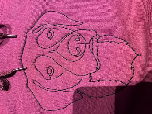 Customer photo review of Personalisierter & bestickter Hoodie