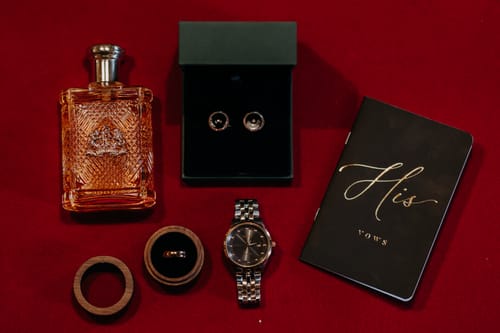 Customer photo review of Classic Ray Pattern Diamond Cufflinks