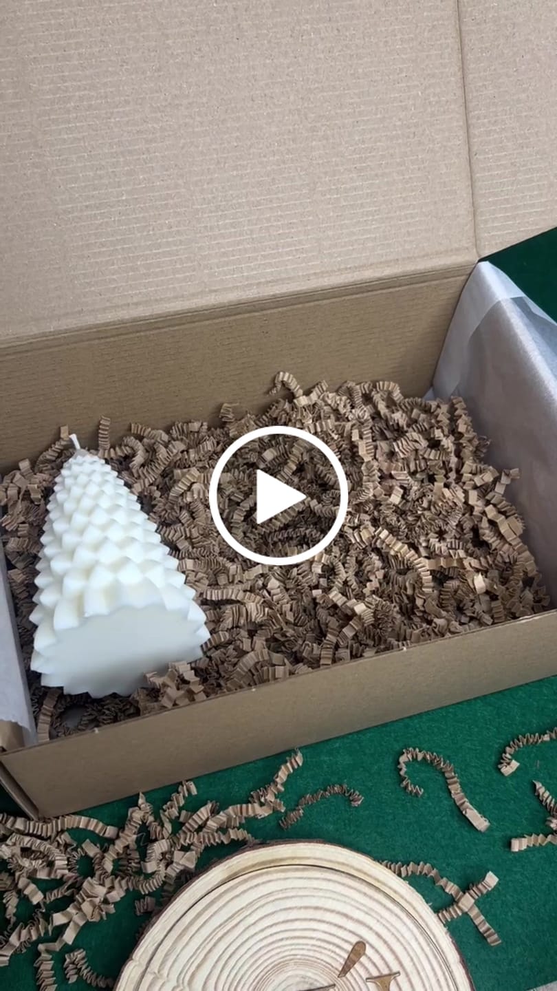 Customer video review of Virutas de relleno kraft de calidad premium