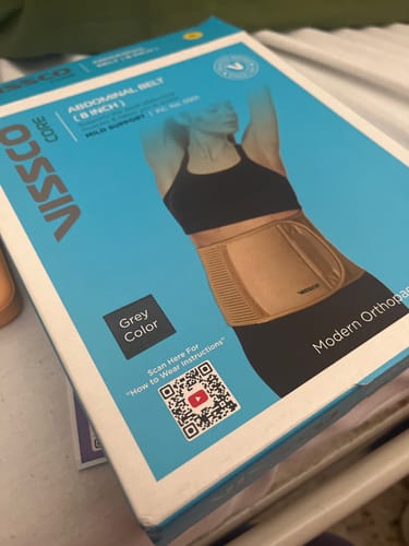 Customer photo review of Abdominal Belt (8") |Supports the Weak Abdominal Muscles to Relieve Pain (Beige)