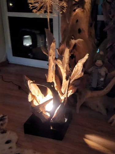 Customer photo review of Treibholz Tischlampe KRYTON Höhe 80 cm