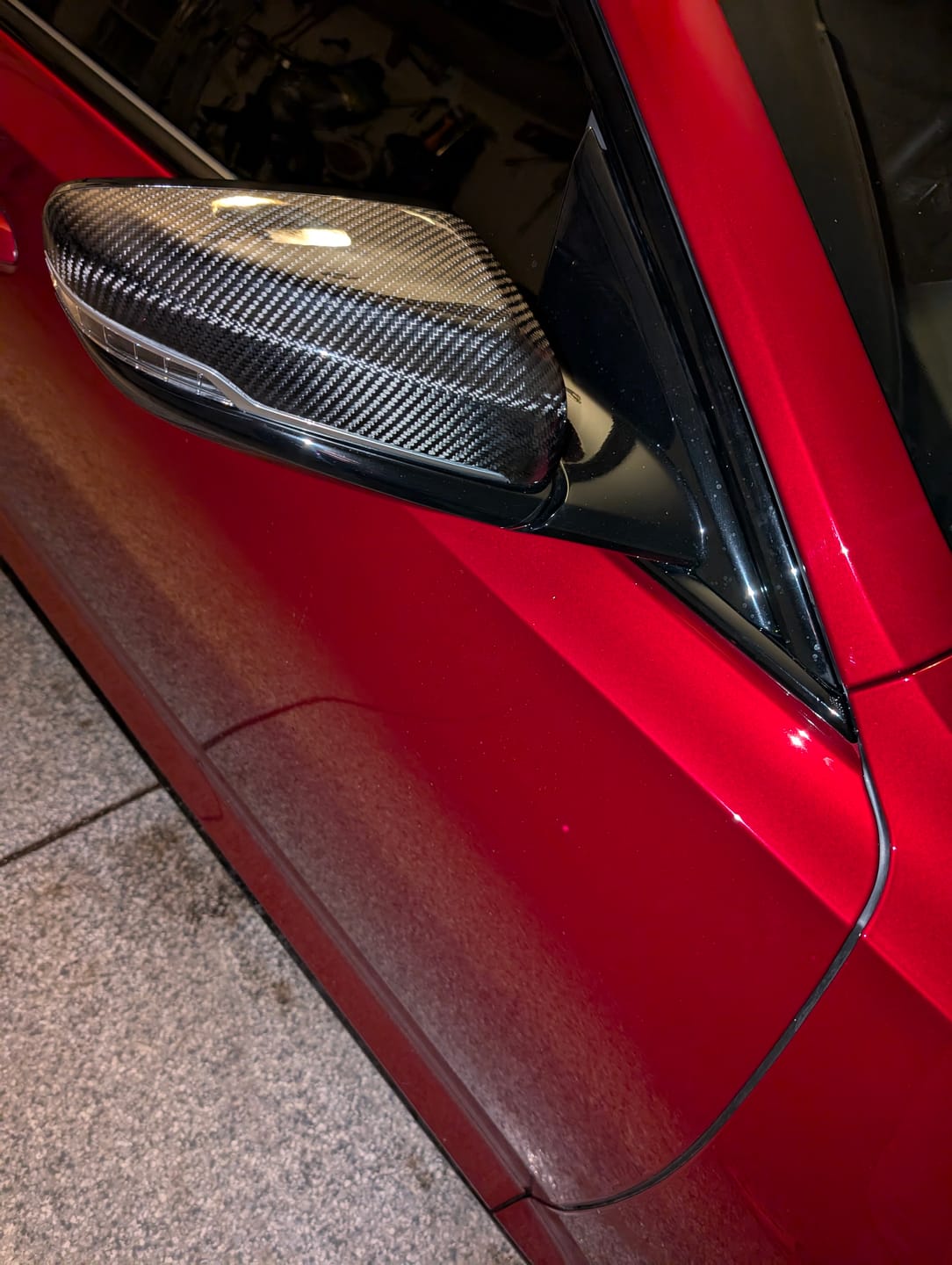 Customer photo review of 2020-Up Cadillac CT5 CT5-V Carbon Fiber Mirror Covers