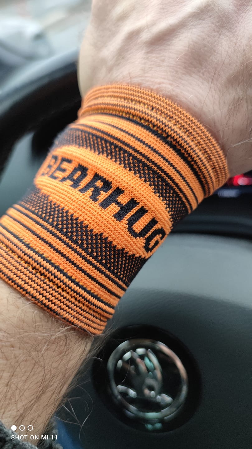 Customer photo review of Wrist Compression Support Sleeve For Arthritic & Sports Pain Relief