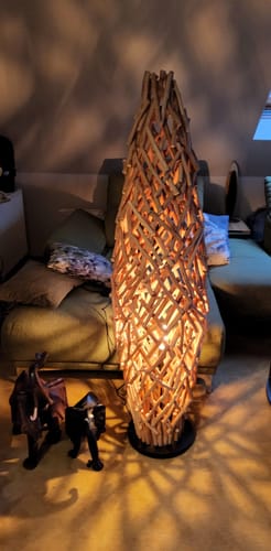 Customer photo review of Treibholz Stehlampe CACTUS