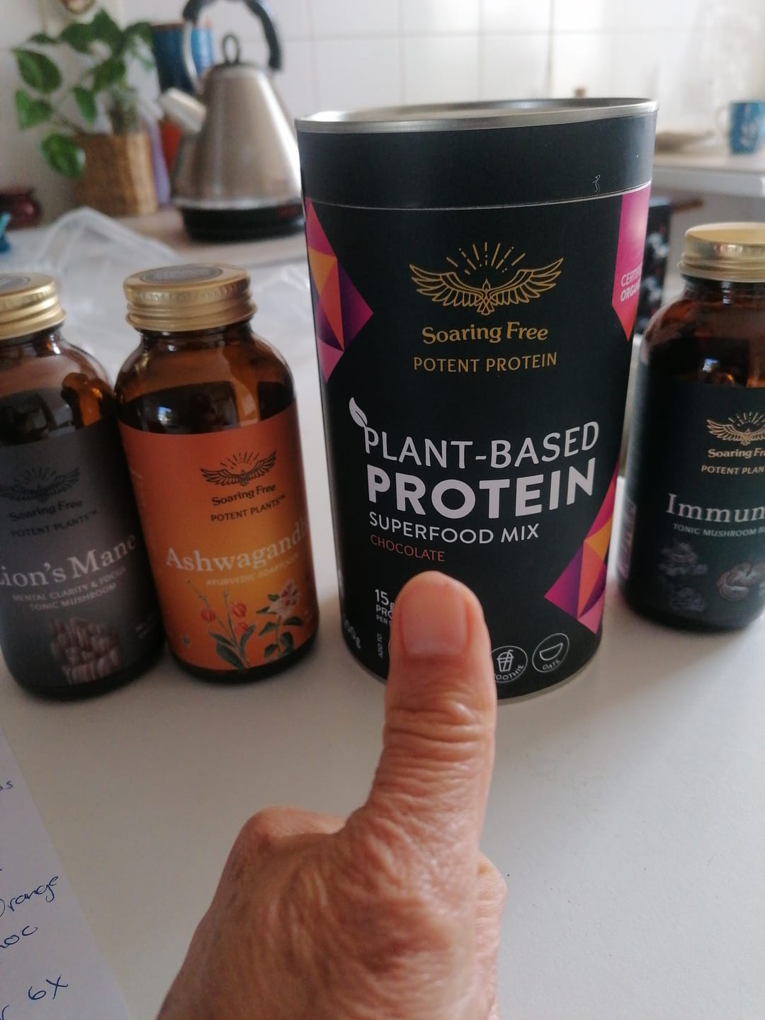 Customer photo review of Chocolate Plant-Based Protein Superfood Mix