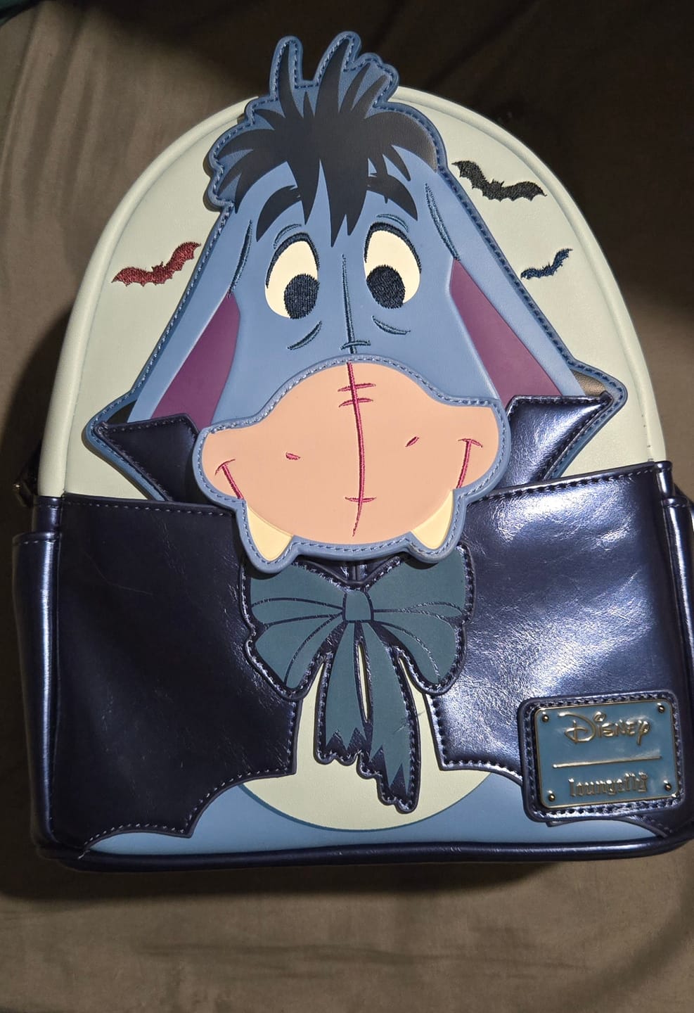 Customer photo review of Loungefly Disney Winnie The Pooh Vampire Eeyore Cosplay Mini Backpack - 707 Street Exclusive