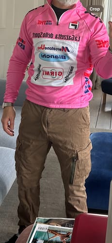 Customer photo review of Mercatone uno bianchi Fleece Retro Long Sleeves Jerseys