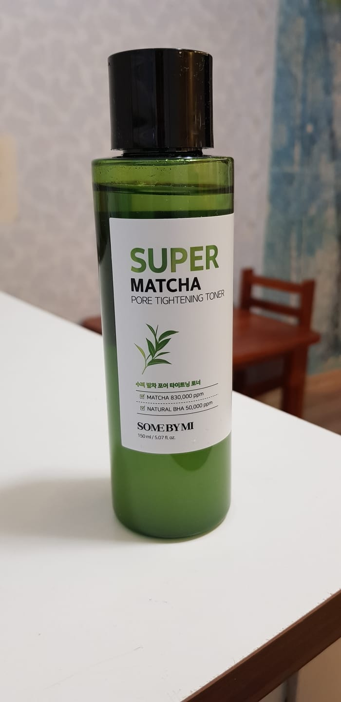 Customer photo review of Toniks poru sašaurināšanai ar matcha tēju Some By Mi Super Matcha Pore Tightening Toner