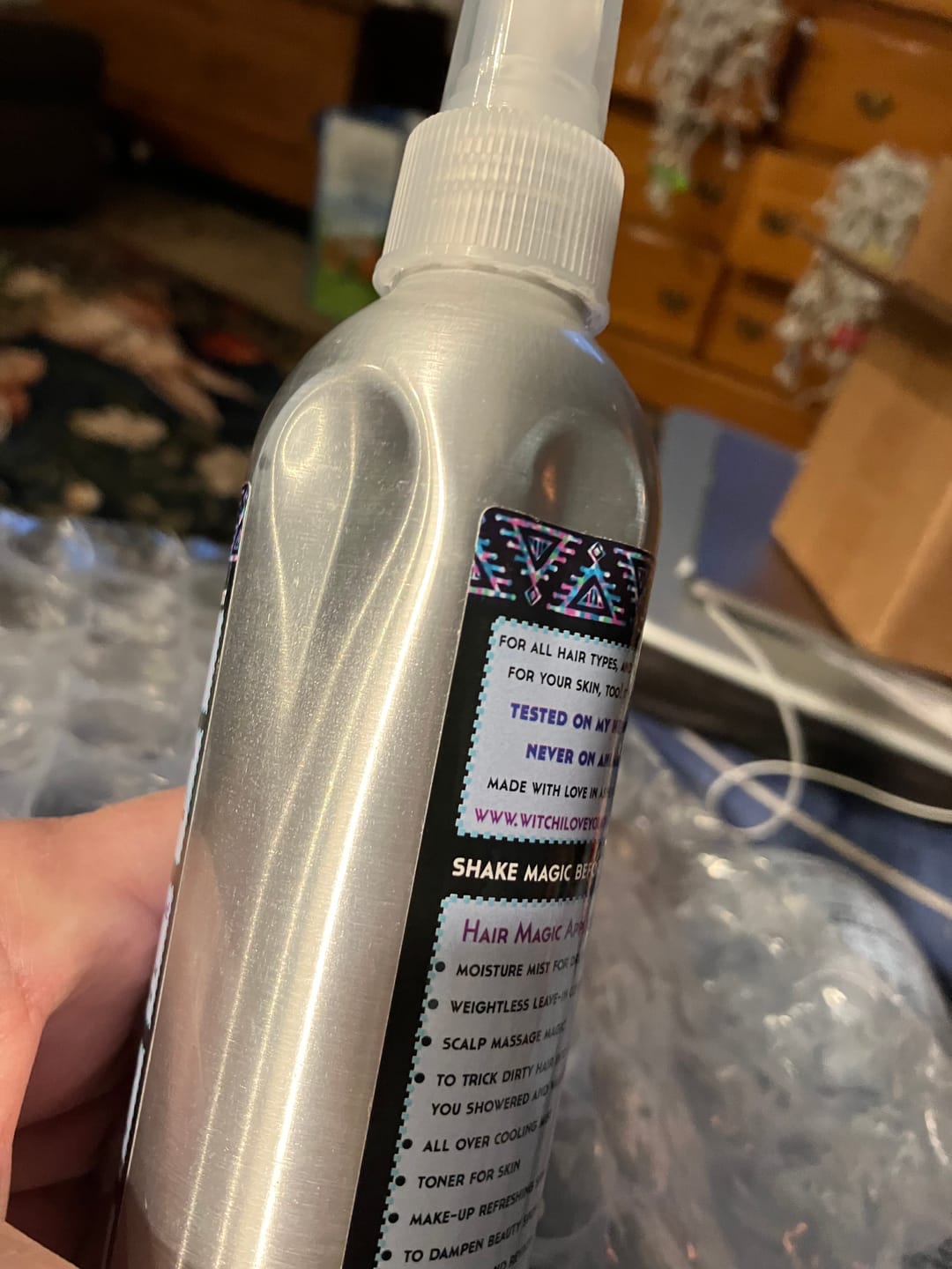 Customer photo review of Witch I Love Your Hair - Hair Mist