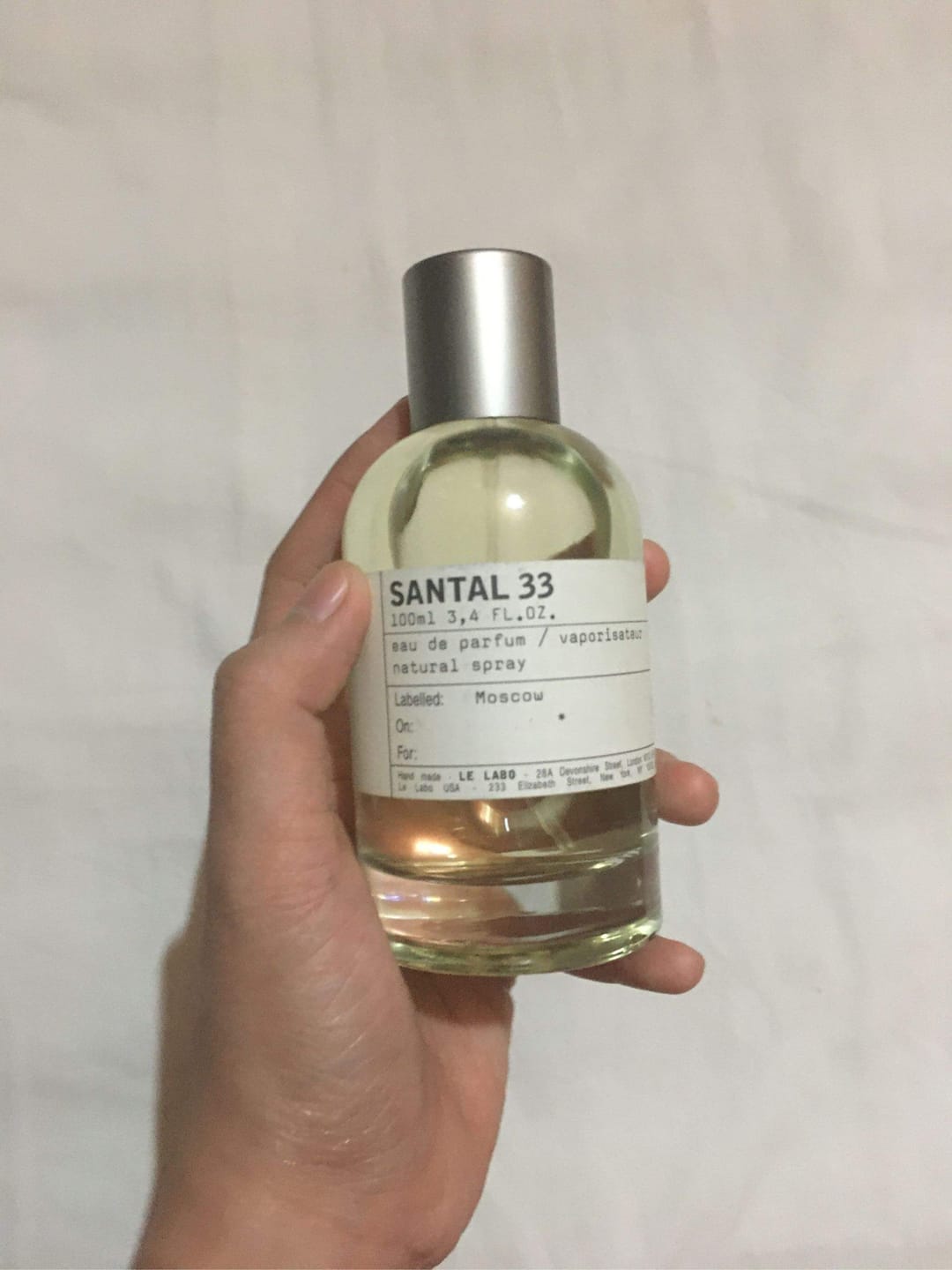 Customer photo review of Le Labo Fragrance
