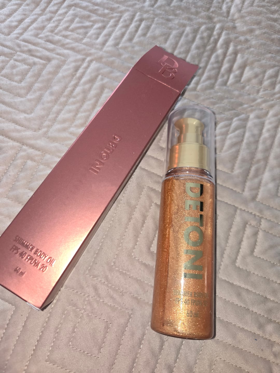 Customer photo review of COMBO 2 SHIMMER BODY OIL