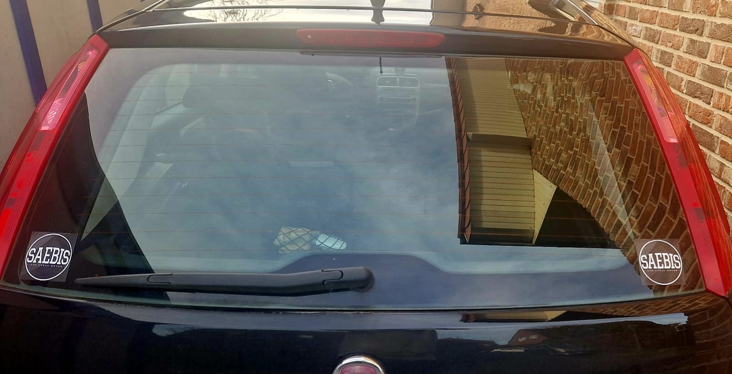 Customer photo review of SAEBIS® Lifestyle Sticker 74x74mm 10er Set