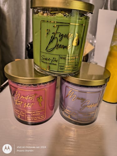 Customer photo review of Manifest that shit  Magical Candle