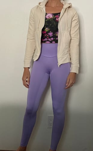 Customer photo review of Women's Fleece Zip-Up Hoodie
