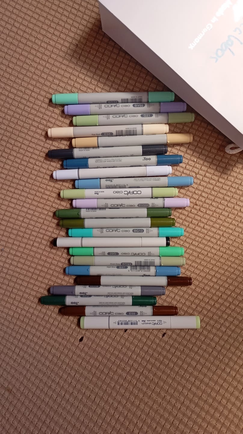 Customer photo review of Copic Ciao - Marcador Recargable (180 Colores)