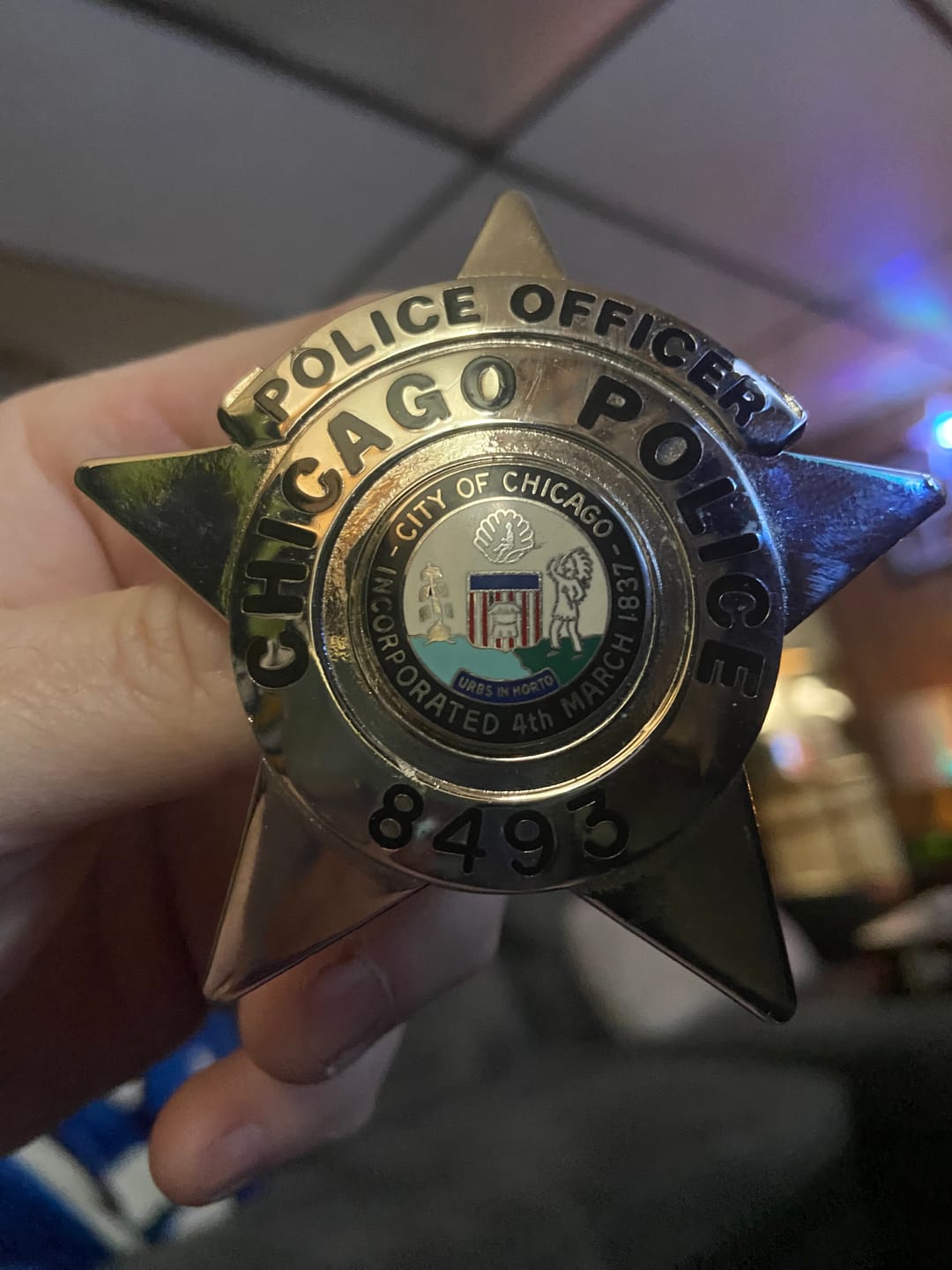 Customer photo review of Custom Badge Number Charges
