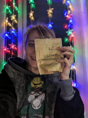 Customer photo review of Mushroom Gummies