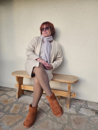 Avis photo d'un client sur COLLANT POLAIRE TRANSPARENT LEGGS