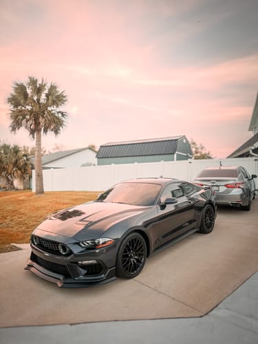 Customer photo review of 2018-2023 Ford Mustang MACH1 Conversion Bumper Kit with Upper Grille DRL LED Lights & Amber Turn Signal